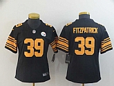 Women Nike Steelers 39 Minkah Fitzpatrick Black Color Rush Limited Jersey,baseball caps,new era cap wholesale,wholesale hats